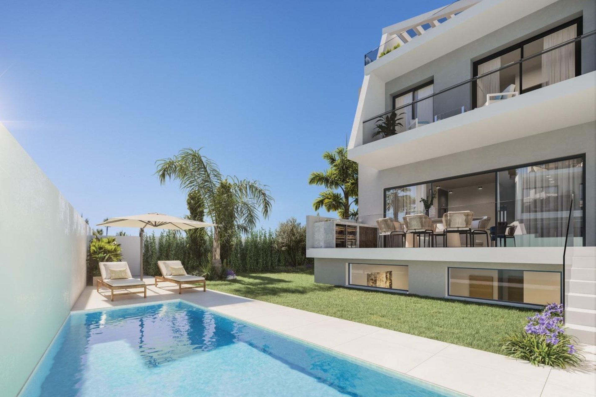 Obra nueva - Villa - Estepona - Los Flamingos