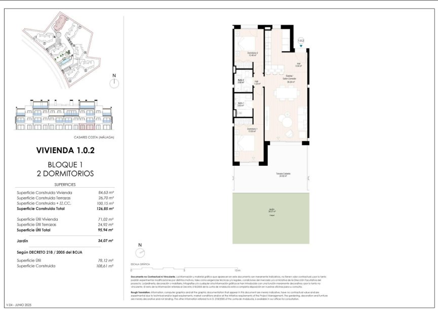 Obra nueva - Ground floor apartment - Casares - Doña Julia Golf