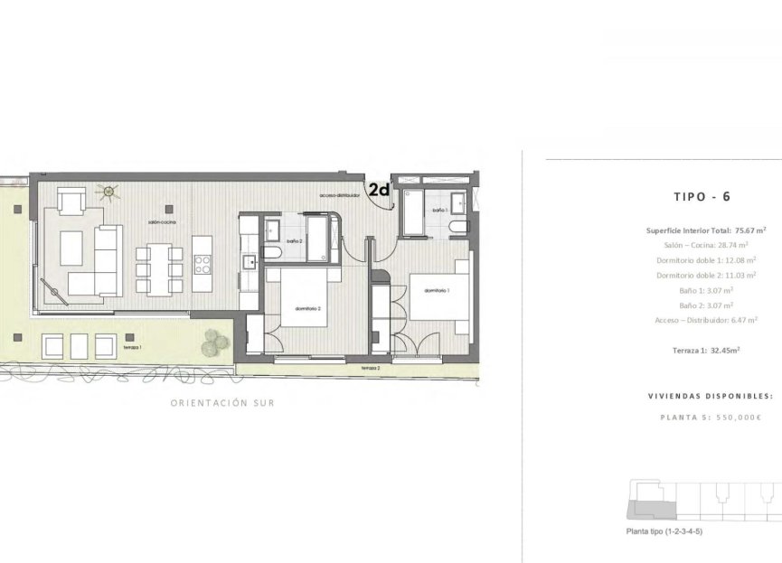 Obra nueva - Apartamento / piso - Estepona - Parque Central