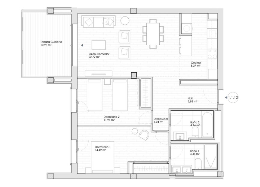 Resale - Apartment - Middle Floor Apartment - Estepona - Estepona Centro