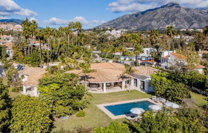 villa for sale in nueva andalucia, marbella with private pool, private garden