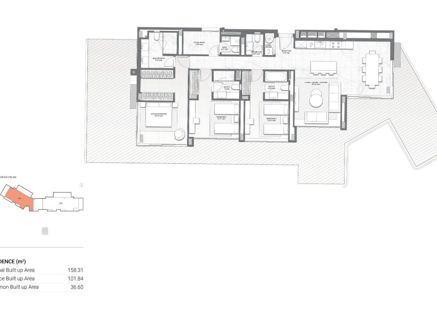 New Build - Apartment - Penthouse - Casares - Finca Cortesín